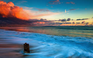 Ocean Waters Of Malibu Wallpaper