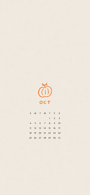 October 2020 Calendar Wallpaper