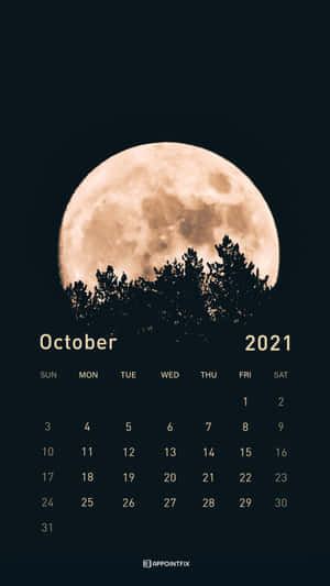 October 2021 Calendar 1440 X 2560 Wallpaper