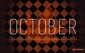 October On Diamond Tiles Wallpaper