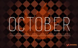 October On Diamond Tiles Wallpaper