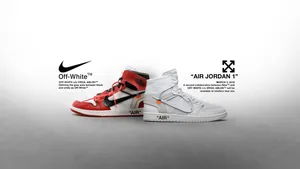 Off White Jordan 1 Air Famous Wallpaper