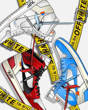 Off White X Jordan 1 High - Ottawa Wallpaper