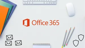 Office 365 Flat Lay Art Wallpaper
