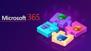 Office 365 Puzzle Art Wallpaper