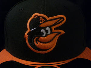 Official Baltimore Orioles Baseball Cap With Emblem Wallpaper