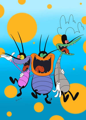 Oggy And The Cockroaches Smiling Wallpaper