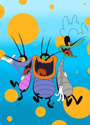 Oggy And The Cockroaches Smiling Wallpaper