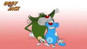 Oggy And The Cockroaches With Jack Wallpaper