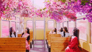 Oh My Girl Fairytale Garden Train Wallpaper