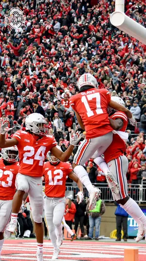 Ohio State Football Iphone Team Victory Wallpaper