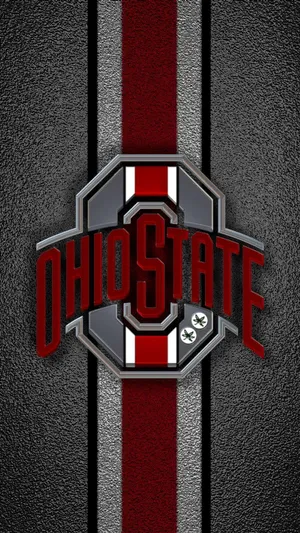 Ohio State Logo Red And White Stripe Wallpaper