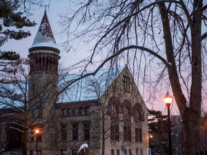 Ohio State University Orton Hall Dusk Wallpaper