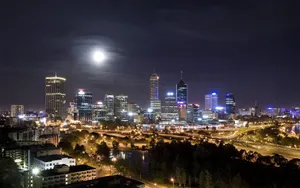 Oklahoma City Skyline At Night Wallpaper
