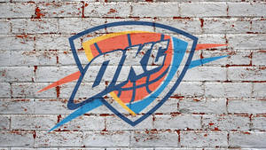 Oklahoma City Thunder Brick Design Wallpaper