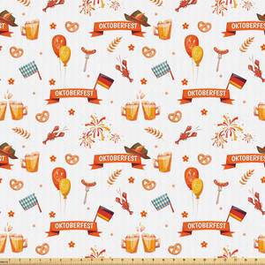Oktoberfest Icons Pattern Wallpaper