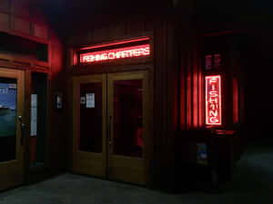 Old American Theater Outside View Wallpaper
