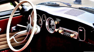 Old Car Classic Interior Wallpaper