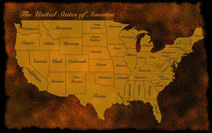 Old United States Map Collection Wallpaper