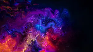 Oled Monitor Swirls Of Color Wallpaper