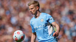 Oleksandr Zinchenko In Puma Blue Sportswear Wallpaper