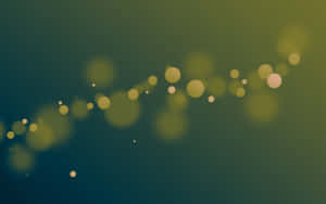 Olive Greenaesthetic Desktop Light Orbs Wallpaper