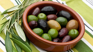 Olive Mediterranean Cuisine Ingredient Wallpaper