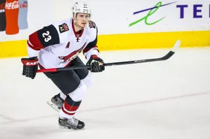 Oliver Ekman Larsson Against Calgary Flames Wallpaper