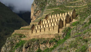 Ollantaytambo Pinkuylluna Mountain Peak Wallpaper