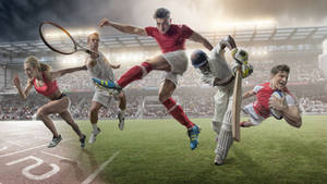 Olympic Sports Digital Art Wallpaper