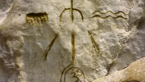 Om Stone Carvings Wallpaper