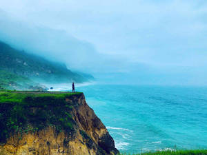 Oman Beautiful Sea Cliff Wallpaper