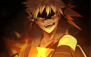 Ominous-looking Bakugo Wallpaper