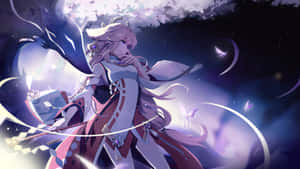 Ominous Yae Genshin Pfp Wallpaper