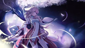 Ominous Yae Genshin Pfp Wallpaper