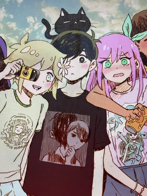 Omori Pfp Group Photo Wallpaper