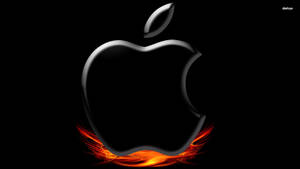 On Fire Apple Logo Wallpaper
