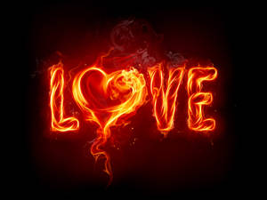 On Fire Love Letters Wallpaper