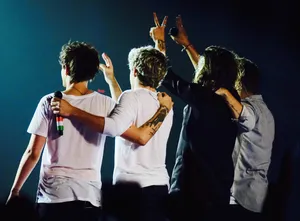 One Direction Aesthetic Backs Turned Wallpaper