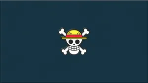 One Piece 4k Minimalist Logo Wallpaper