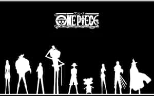 One Piece - Luffy Black And White Wallpaper