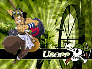 One Piece Usopp Green Aesthetic Wallpaper