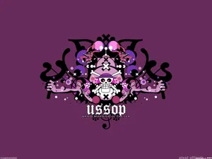 One Piece Usopp Purple Aesthetic Wallpaper
