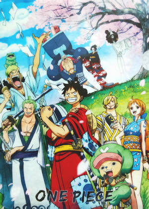 One Piece Wano Straw Hats Wallpaper