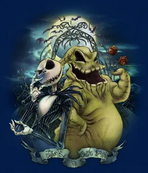 Oogie Boogie And Jack Skellington Wallpaper