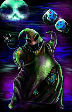 Oogie Boogie Scary Moon Wallpaper