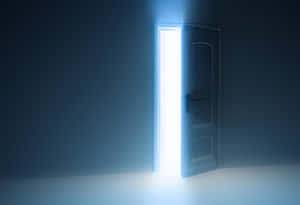 Open Door Spilling Light Wallpaper