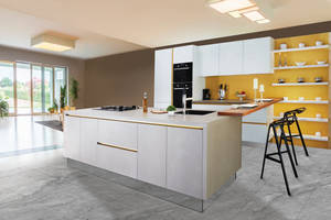 Open Kitchen Interior Wallpaper