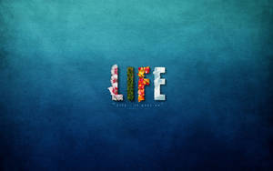 Optimistic Life Goes On Wallpaper