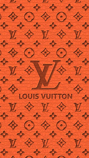 Orange Aesthetic Louis Vuitton Phone Wallpaper